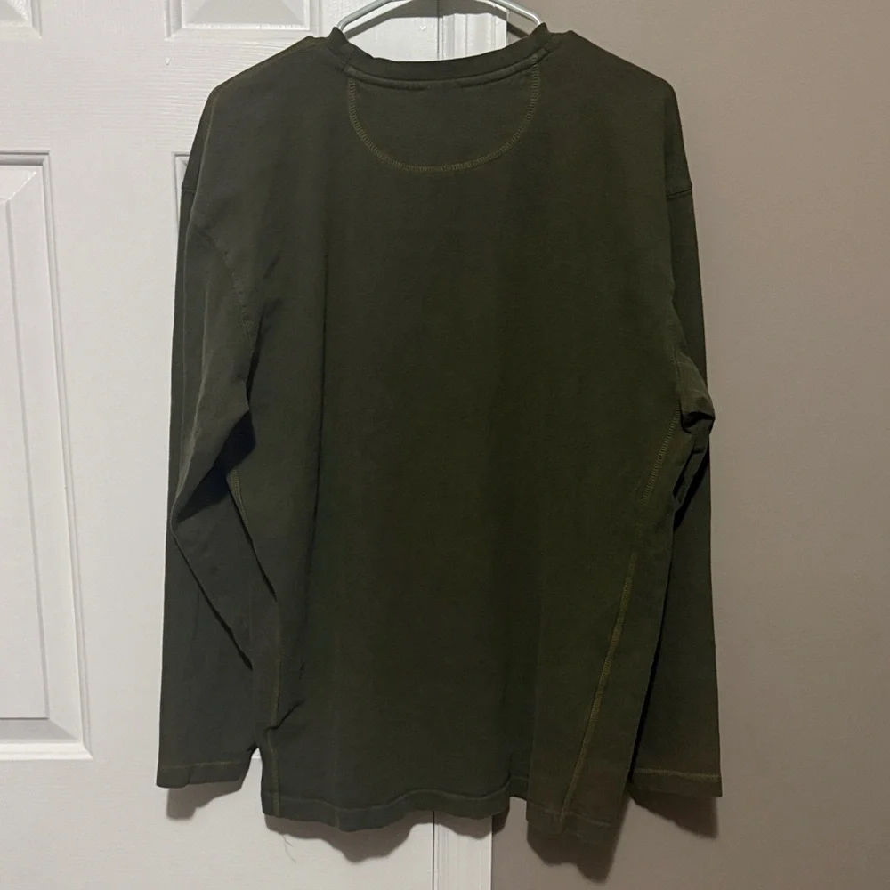 Columbia Men's Olive Green Long Sleeve Shirt Size Large - Picture 3 of 4